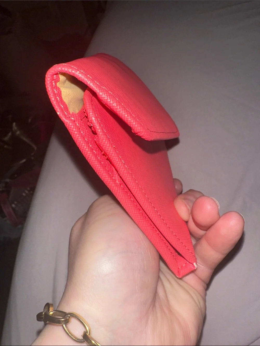 Travel wallet zoppen smooth red